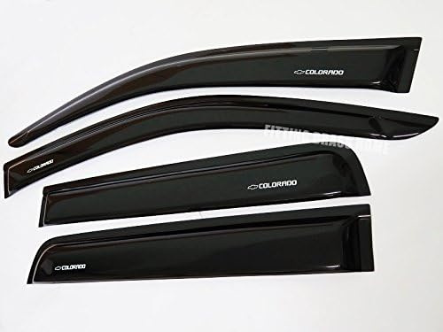 Black Color Windshield Weather Visor Rain Guards for Chevrolet Holden Colorado Double Cab Z10 Z71 2012+ 13 14