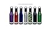 ICY BEV KOOLER STAINLESS STEEL BOTTLE INSULATOR, 2 PACK, RED, beer keeper/holder with silicone bottle stopper; cap with bottle opener and finger grip keeps beer cold longer