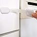 BabyKeeps Child Safety Locks - Latches to Baby Proof Cabinets, Drawers, Appliances - No Drilling - Plus Extra 3M Adhesive Included - Adjustable Length - 6 Pack, White