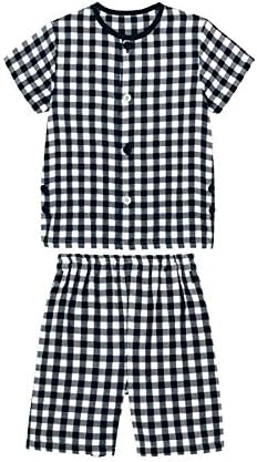 子供 パジャマ Gita ジータ 半袖 ガーゼ チェック 安い 激安 プチプラ 高品質