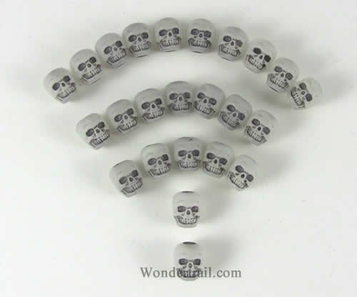 Glow-in-the-Dark Skull Counters (25)