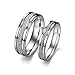 UM Jewelry Couple Rings Stainless Steel Dull Polish Him and Her Matching Wedding Rings Comfort Fit