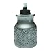 Tiki Brand 7" Baroque Barrel Table Torch Pewter, Glass