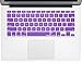 Kuzy Keyboard Cover Compatible with Pro 13 15 17 inch and Air 13.3 inch Silicone Skin Protector, Purple