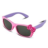 RIVBOS RBK002 Rubber Flexible Kids Polarized Sunglasses for Baby and Children Age 3-10 (Mirrored Lens Available)