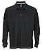 Adidas Men's ClimaCool Long Sleeve Pique Polos (Medium, Black/White)
