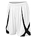 TopTie Men's Lounge Walking Shorts Pajama Active Shorts, Flag Football Shorts No Pockets, MMA Pro Shorts-White-M