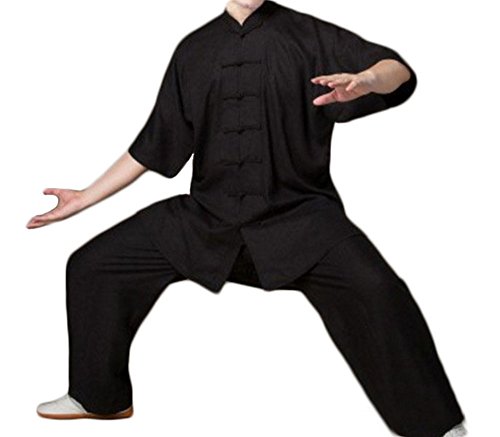 MUstBF Short Sleeve Chinese Traditional Tai Chi Uniforms Kung Fu Clothing Unisex CH-105