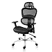 Smugdesk Managerial Mesh Adjustable Headrest, Lumbar Support, 3D Armrest Office Chair, Dark Black primary