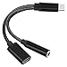 Nylon Braided 2 in 1 USB C Type C to 3.5mm Headphone Audio Aux Jack & Charge Adapter Cable Converter for Motorola Moto Z, Letv Le Pro 3 and Other Mobile Phone That Without 3.5mm Audio Jack