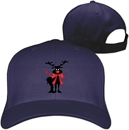 Christmas Reindeer Hearts Vectro Art Baseball Cap Hiphop Hats