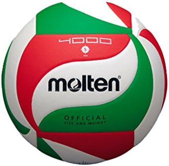 Molten VM4000 - Balón de Voleibol, Blanco, Rojo y verde, Talla 5 ...