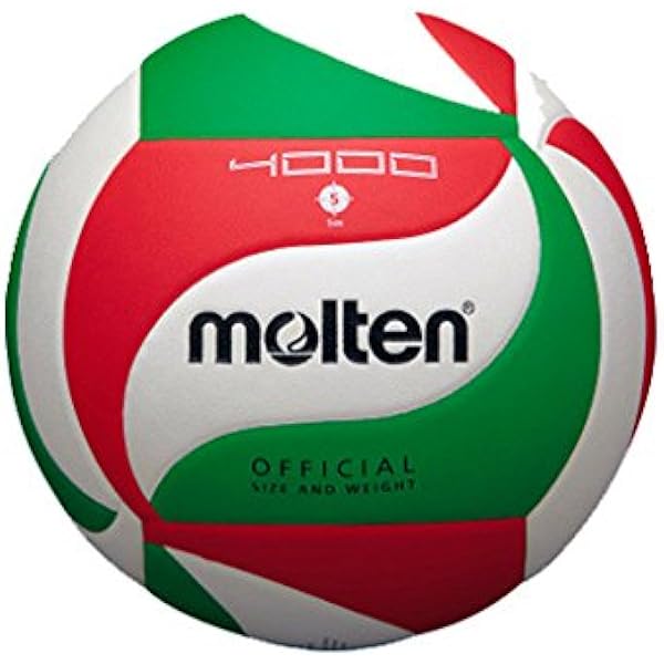 Molten VM1500 - Balón de Voleibol Intanfil, Blanco, Rojo y Verde ...