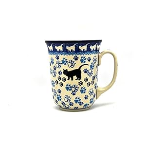 Polish Pottery Mug – 16 oz. Bistro – Boo Boo Kitty