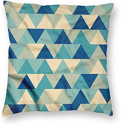 clayii Abstract Triangle Floor Pillows Retro Diamond Morden Simple Life 18x18 Inch