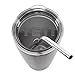 Elephix Stainless Steel Reusable Eco Friendly Drinking Straws, 8pc Set - (2) 10