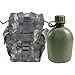 Military Outdoor Clothing Never Issued U.S. G.I. 1 quart Olive Drab Military Canteen with Previously Issued U.S. G.I. 1 quart ACU MOLLE Canteen/General Purpose Pouch