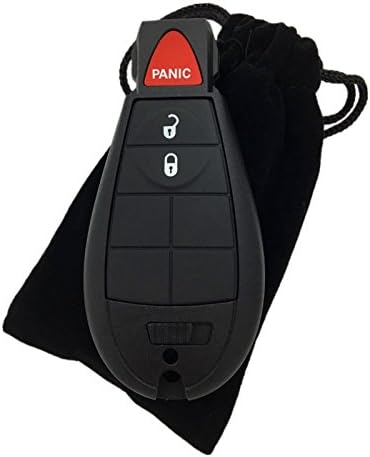 Dudely New Uncut Keyless Remote Fobik Key Fob Replacement for Compatible with Chrysler, Dodge, Jeep, and Volkswagen Vehicles That Use M3N5WY783X(Key Shell Fob Case Only)