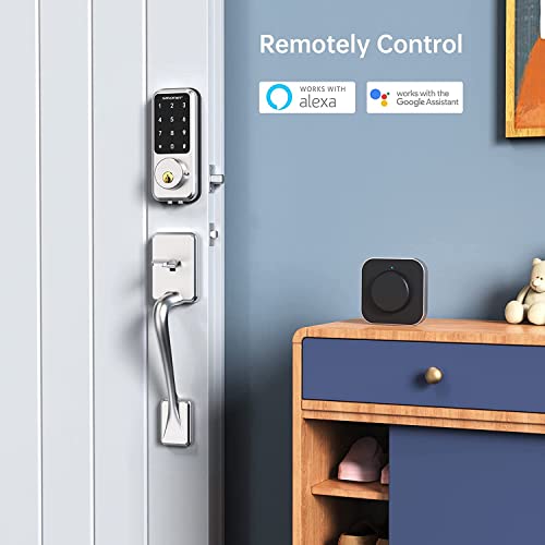 Smart Lock, WiFi Keyless Entry Door Lock Deadbolt Bluetooth