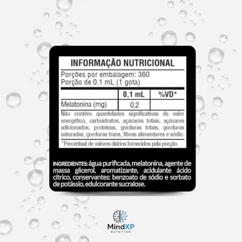 Melatonina em Gotas Sublingual 30ml Sabor Morango RÁPIDA ABSORÇÃO MINDXP NUTRITION