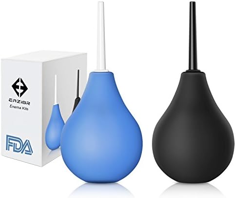 Enema Bulb, EAZIOR Clean Anal Vaginal Silicone Douche for Men Women PDA Certificate Medical kits, 2 Pack