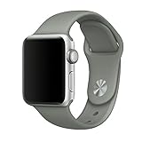 Zyra Sport Band for Apple Watch 42mm M/L, Soft Silicone Strap Replacement iWatch Bands for Apple Watch Sport, Series 2, Series 1 Concrete