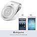 Bluetooth in Car Speakerphone Motion AUTO ON Wireless Speaker for Handsfree Talking/Music Streaming with Car Charger & Clip for All Smartphone, 20H Play Time, Dual Link Connectivity Enhance Bass