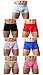 Gudan Men's Silky Boxer Briefs Short Leg Underwear Pack
