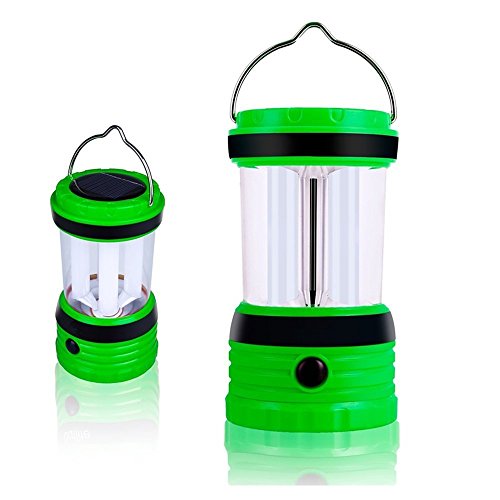 LiCB Bright LED Camping Lantern, 320 Lumen, Solar Rechargeable LED