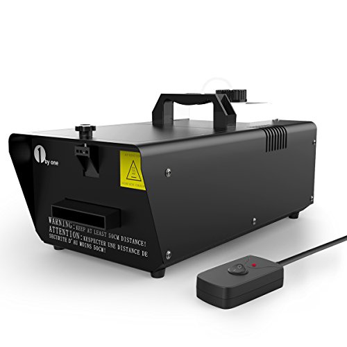 1byone Low Lying Fog Machine 400 Watt with Wired Remote Control Fogger