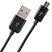 JustJamz Basic Black Micro USB Cables (10 Pack) Charger Cord Sync for Android, Samsung, Camera, and Other Devices Wholesale Bulk