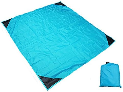 Mini Pocket Picnic Beach Blanket 55“X60”Foldable Water &amp; Stain Resistant Multi-function Picnic Mat for Outdoor Camping/Traveling/Hiking Indoor Baby Playmat Collective Bag Included