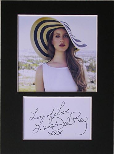 kema Lana Del Rey gift idea mounted 8x6 printed autograph photo display