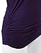 MBJ WT822 Womens 3/4 Sleeve with Drape Top XXXL DARK_PURPLE