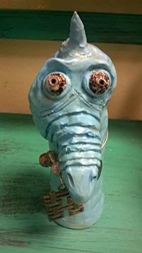 Eor. Sea Monster Charm. A unique, one of a kind, hand sculptured gift. I'm kinda baby bluish with a long nose. Some people say I look like a Sea Horse.