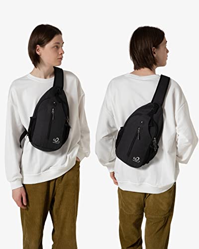 Waterfly Chest Bag, Shoulder Bag, Shoulder Bag, Small Backpack for Sports, Hiking, Cycling, Men and Women