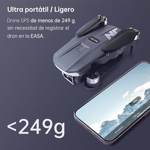 Dron GPS con Cámara 4K HD para Adultos - NAFYRE N11 PRO: 90 min de vuelo, seguimiento automático, retorno autónomo, motor sin escobillas, transmisión 5G FPV - Ideal para principiantes