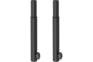 NiuNyuNeu 14.5" Extended Pole Mount Extension Rod Speaker Adapters for Most Light Stage Stand Tripod Speaker Stand, Set of 2