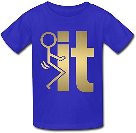 Hoeless Fck ItBaby Short Sleeve TshirtsComfortable Shirt 12 Months RoyalBlue