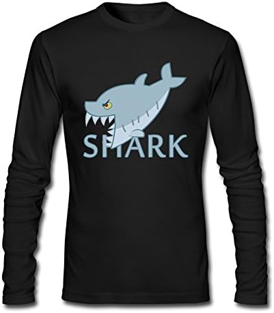Shark Shoppe18 Shark Screw Neck Long Sleeve Men T-shirt