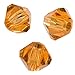 Swarovski Crystal, #5328 Bicone Beads 3mm, 25 Pieces, Topaz