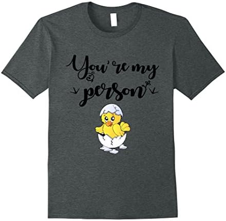 Mens Chicken tshirt , you're my person XL Dark Heather