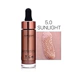 Doinshop Highlighter Liquid Make Up 6 Colors Concealer Shimmer Face Glow Cream (E)