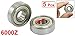 uxcell 10mm/26mm/8mm 6000Z Shielded Deep Groove Radial Ball Bearing 5 Pcs
