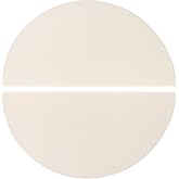 Quantfire Half-Moon Ceramic Heat Deflector Plates for Kamado Joe Classic I, II, III,Big Green Egg BBQ Accessories 2-Pack,White
