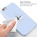 OCYCLONE iPhone 6s Case, [Ultra-Thin Series] Liquid Silicone iPhone 6 6s Case Rubber Shockproof with Soft Microfiber Cloth Cushion Blue Slim Fit for Apple iPhone 6 6s Protective Case - Light Blue