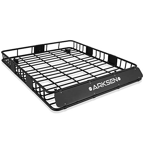 ARKSEN 64 x 50 Inch Universal 150LB Heavy Duty Roof Rack Cargo with