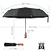 Clear Umbrella, Mirviory Transparent Bubble Dome Umbrella, Lightweight Easy Carrying Suitable For Women And Girls, Wedding Decoration Umbrella (BLACK)