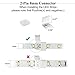Yifantacy LED Strip Light Connectors Kits, 2-Pin 8mm Connector, Adapter Cable, L and T Shape Connector, Mounting Brackets and Srews, (Ideal for 2-Pin 8mm Wide 3528/2835 Single Color LED Tap)