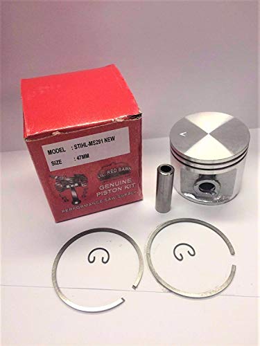 Lil Red Barn Stihl Ms291 Piston Kit 47mm Part # 1141-030-2004 Fits Saws That Use The Round Intake Boot and Clamp Ships from The USA